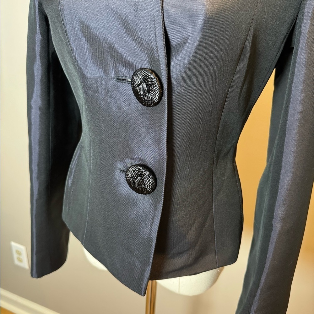 Rene Lezard Double Button Navy Blazer -size 36 NWT - Picture 6 of 8